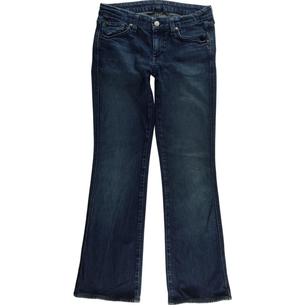 💖7 For All Mankind A Pocket Boot Cut Jeans 28 A803 dark blue, 28